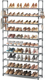VTRIN 10 Tiers Shoe Rack Tall Large Capacity Wide Shoe Organizer Sturdy Shoe by VTRIN