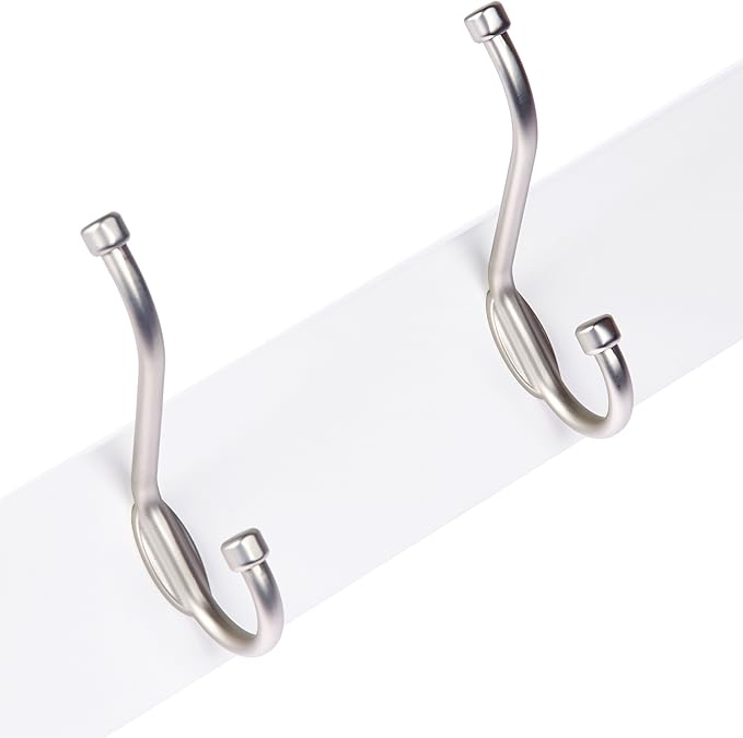 Amazon Basics Rectangular Farmhouse Wall-Mounted Coat Rack - Image 2
