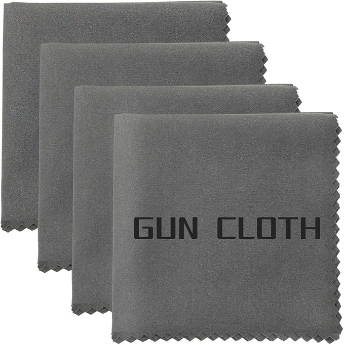 4 Pack Microfiber Gun Cleaning Cloth, Reusable Microsuede Cleaning/Polishing by Miaozhun