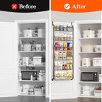 MIAOLI Over the Door Pantry Organizers and Storage, 6-Tier Spice Rack, Home & - Image 6