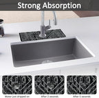 2PCS 15" X 5.5" Kitchen Sink Splash Guard Faucet Mat Aztec Super Absorbent Fast - Image 3