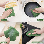 Homaxy 12 Pack Kitchen Dish Cloths, Super Soft and Absorbent Coral Velvet Dish - Image 4