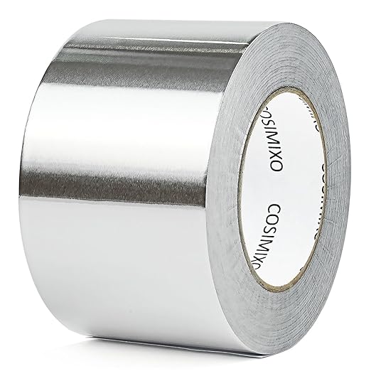 COSIMIXO Silver Aluminum Foil Duct Tape 3 Inches x 55Yards, Heavy Duty by COSIMIXO