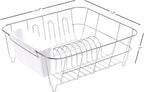 Sweet Home Collection 2 Piece Dish Drying Rack Set Drainer - Image 4
