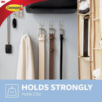 Command Medium Clear Wire Toggle Hooks, 6 Wall Hook and 8 Strips, Damage-Free - Image 6