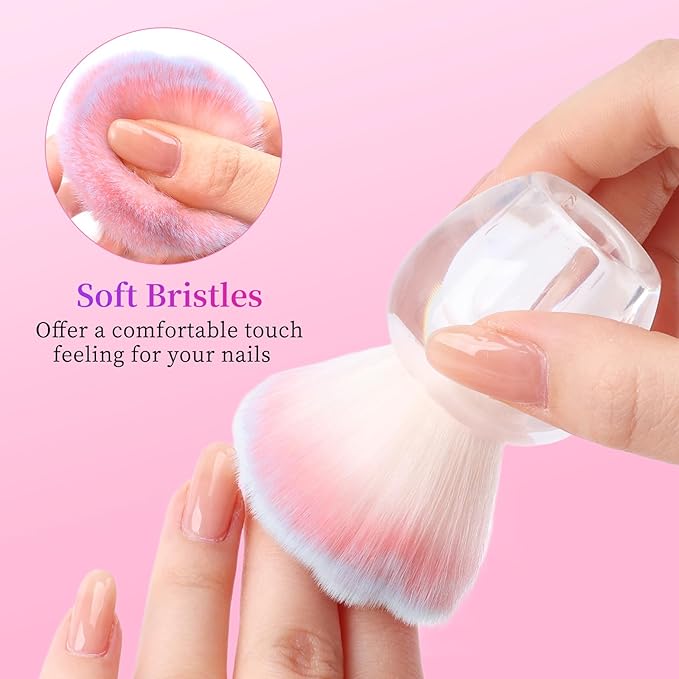 BQAN Nail Dust Brush Nail Art Dust Powder Remover Brush Nail Arts Dust Cleaner - Image 3