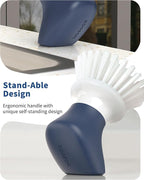Dish Scrub Brush, Self-Standing Palm Brush - Image 2