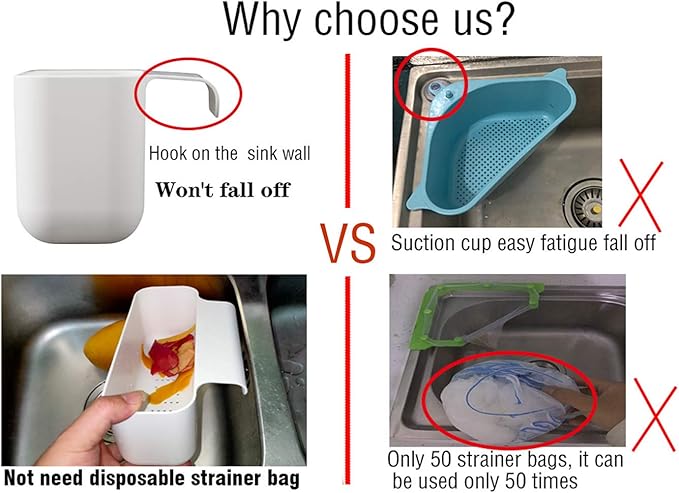 Sink Drain Strainer Basket Kitchen Sink Strainer Sink Food Catcher Kitchen Food - Image 4