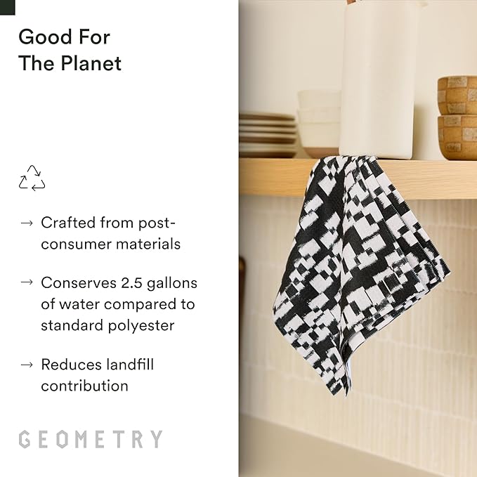 GEOMETRY Dishcloth – Evergreen Collection – Quick-Dry, Ultra-Absorbent - Image 3