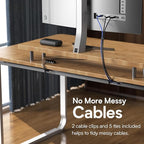 Delamu 4 Pack Cord Organizers for Desks, 62.8in Cable Organizer Cable - Image 5