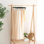 BAGAIL 10 Pack Wooden Pants Hangers - Image 7