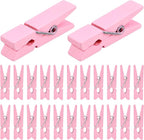 Jdesun 50pcs Pink Wooden Small Clothespins Photo Clips Wood Paper Peg Pin Craft by Jdesun