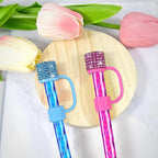 12 Pack Replacement Swirl Straws and Diamond Straw Cover - Image 3