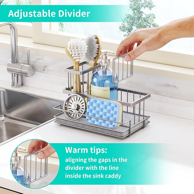 HapiRm Sink Caddy Sponge Holder - Image 5