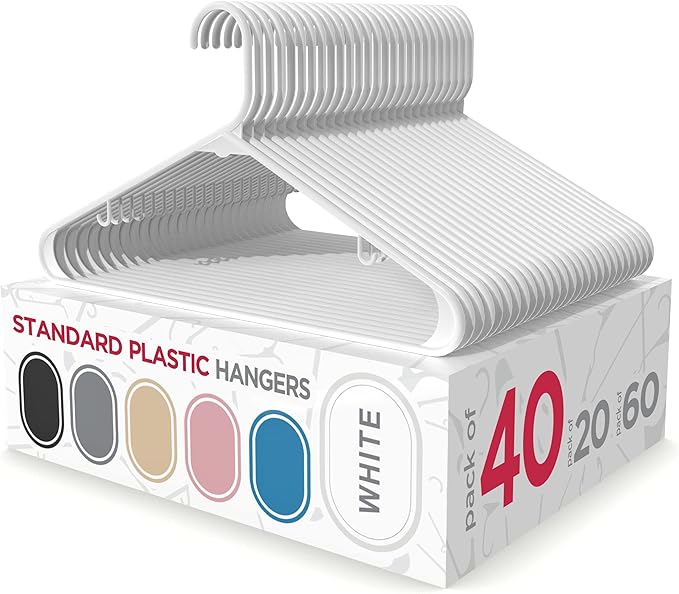 Sharpty Plastic Hangers Clothes Hangers by Sharpty