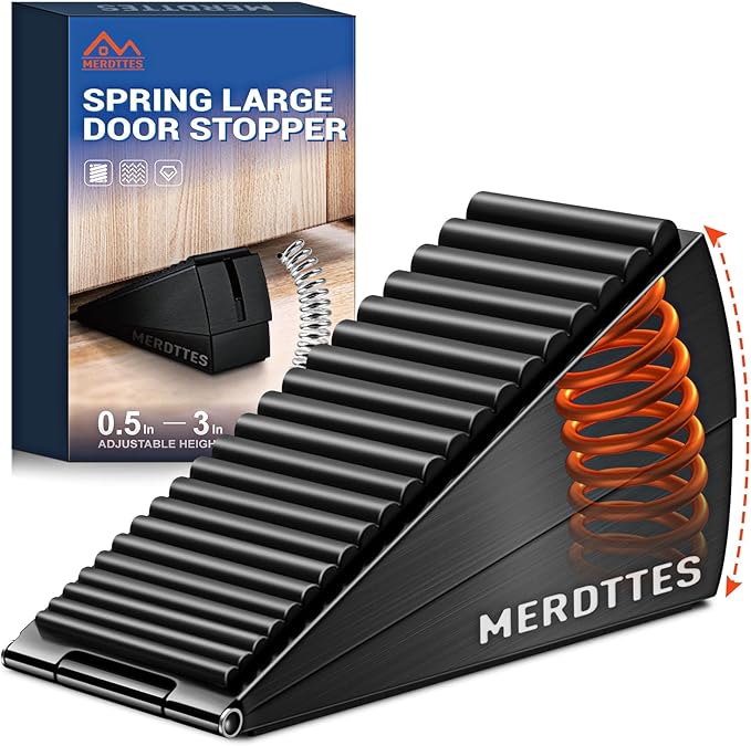 Upgrade Strongest Spring Large Door Stoppers by MERDTTESHOME