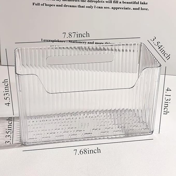 Acrylic Wall Mounted Storage Racks, Transparent Plastic Makeup Box Stackable - Image 2
