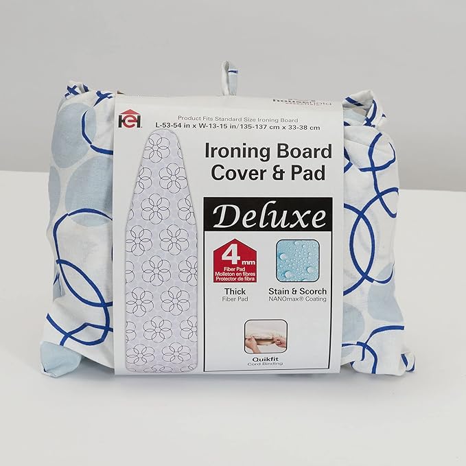 Household Essentials Deluxe Ironing Board Cover, Magic Rings - Image 3
