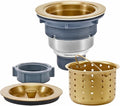 KONE 3-1/2 Inch Brass Sink Drain, Durable Stainless Steel Brass Kitchen Sink by KONE