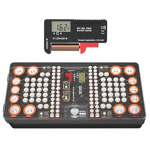 Battery Organizer Storage Case by ABUNRO