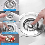 3-in-1 Kitchen Sink Drain Strainer & Stopper - Image 8