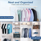 HOUSE DAY Plastic Hangers 20 Pack, Space Saving Clothes Hangers - Image 7