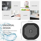 2 Pack Drain Hair Catcher Silicone Shower Drain Protector Sink Drain Strainer - Image 5