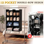 Ofiray-home 4 Tier Hanging Closet Organizer, 12 Compartments Sweater Organizer - Image 4