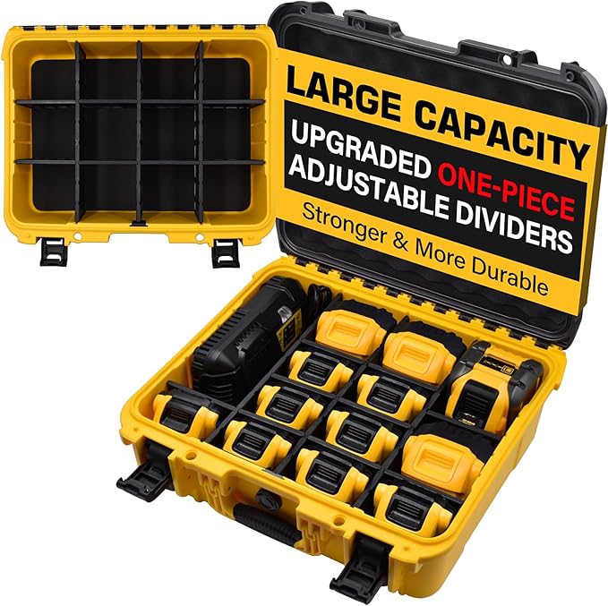 Case for Dewalt Battery – Waterproof Extra Large Hard Storage Box by Unknown