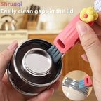 3 in 1 Cup Lid Cleaning Brush, 3 in 1 Multifunctional Cleaning Brush Portable - Image 3