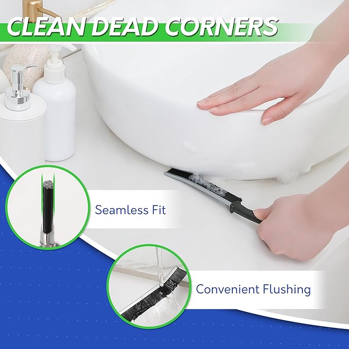 BOOMJOY Grout Brush with Long Handle, Grout Cleaner Brush - Image 5