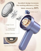 Fabric Shaver Fuzz Remover Rechargeable, HOMEASY Electric Lint Remover Shaver - Image 3