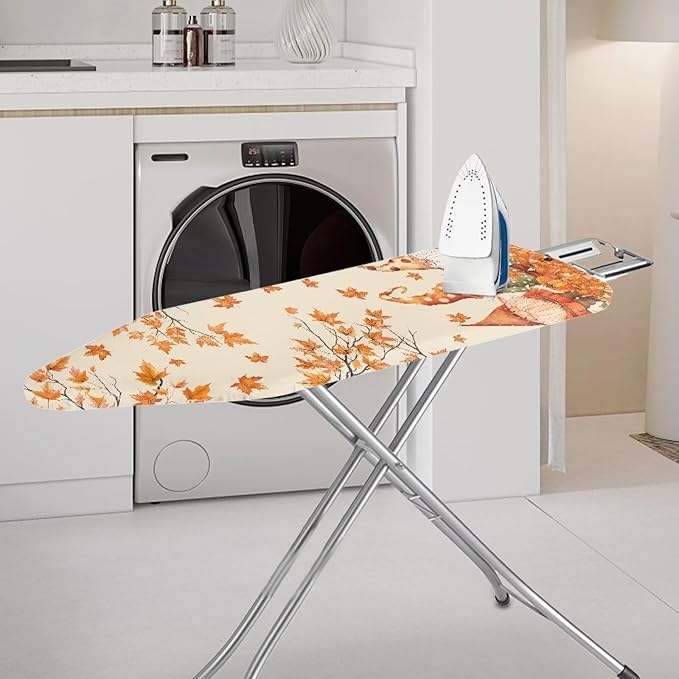Fall Leaves Dwarf Ironing Board Covers Easy to Install Stain Resistant Hook and - Image 2