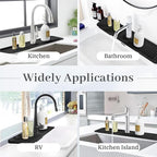 PoYang 24 Inch Faucet Mat for Kitchen Sink Splash Guard Behind Faucet, Sink - Image 8