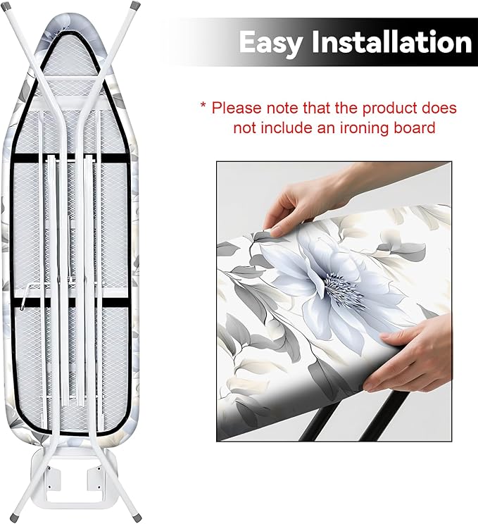 Floral Ironing Board Cover, Standard Size Cotton Iron Board Covers - Image 2