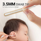 Baby Cotton Swabs, Baby Ear Cleaner Paper Sticks - Image 6