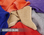 ZUPERIA 100% Cotton Bath Wash Cloths 24 Pack - Image 8