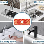 Christmas Merry Xmas Kitchen Sink Splash Guard Faucet Mat Santa Claus Super - Image 7