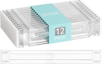Yieach 12Pack 3.2 Inch Shallow Acrylic Drawer Dividers by Yieach