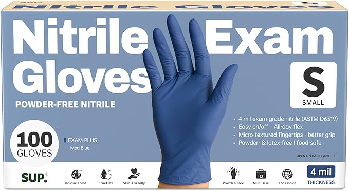 SUP Powder-Free Nitrile Exam Gloves by SUP