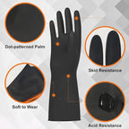 Beieverluck 10 Pairs Chemical Resistant Gloves Large Rubber Cleaning Gloves - Image 3