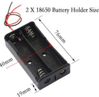 PNGKNYOCN 18650 Battery Clip, 2 Slots 3.7V DIY Battery Storage Box in Series - Image 4