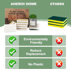 Aheroi Natural Dish Sponge, Organic Eco Friendly Cleaning Sponge - Image 4