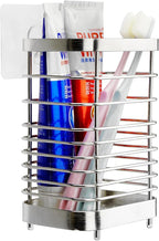 Wall Mount Toothbrush Holder for Bathroom, Stainless Steel Rustproof Toothbrush by LUEXBOX
