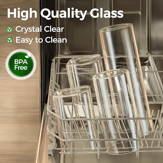 ComSaf 0.7 Qt Glass Food Storage Jars Set of 9, Pantry Organization Jar - Image 4