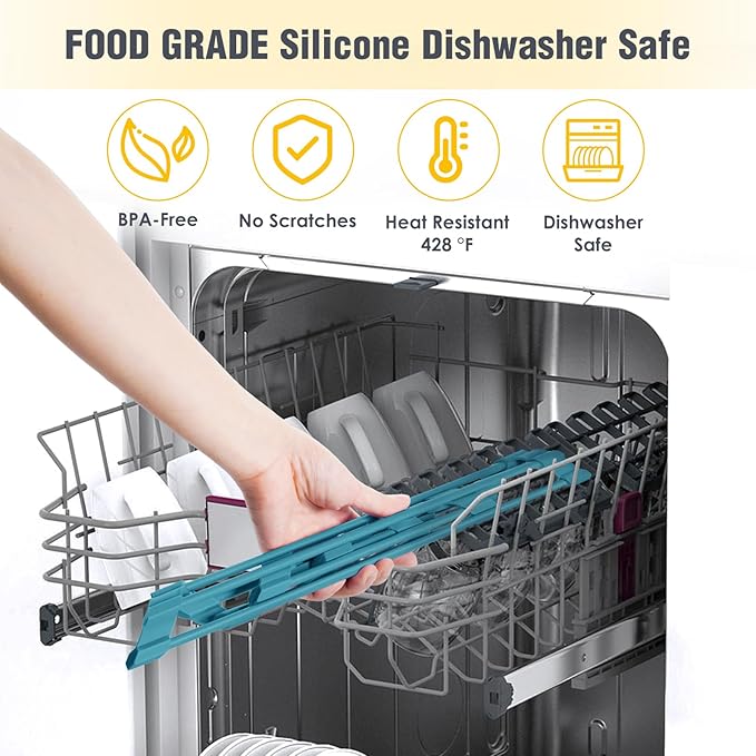 Tomorotec Compact Silicone-Coated Triangle Dish Drying Rack - Image 6