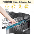 Tomorotec Compact Silicone-Coated Triangle Dish Drying Rack - Image 6
