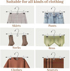 Pants Hangers Space Saving, Stackable Skirt Hangers - Image 6