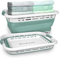 BROOKSTONE 11 GALLON XL 24" Collapsible Laundry Basket & Clothes Hamper by Brookstone