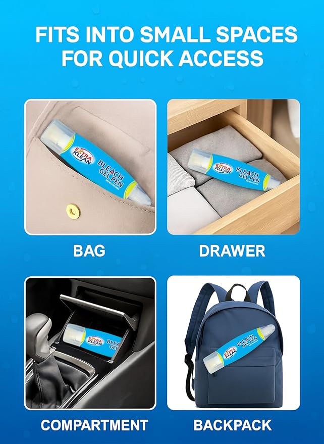 Bleach Gel Stain Remover Pen – Travel Size Toiletry - Image 5